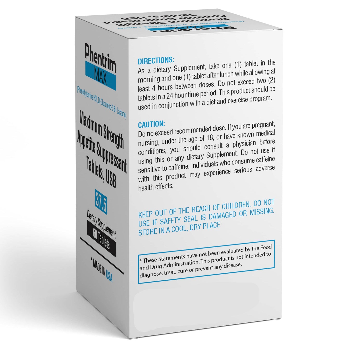 Phen Max 37.5 - Dietary Supplement, 3-Pack (Tropical Health Center)