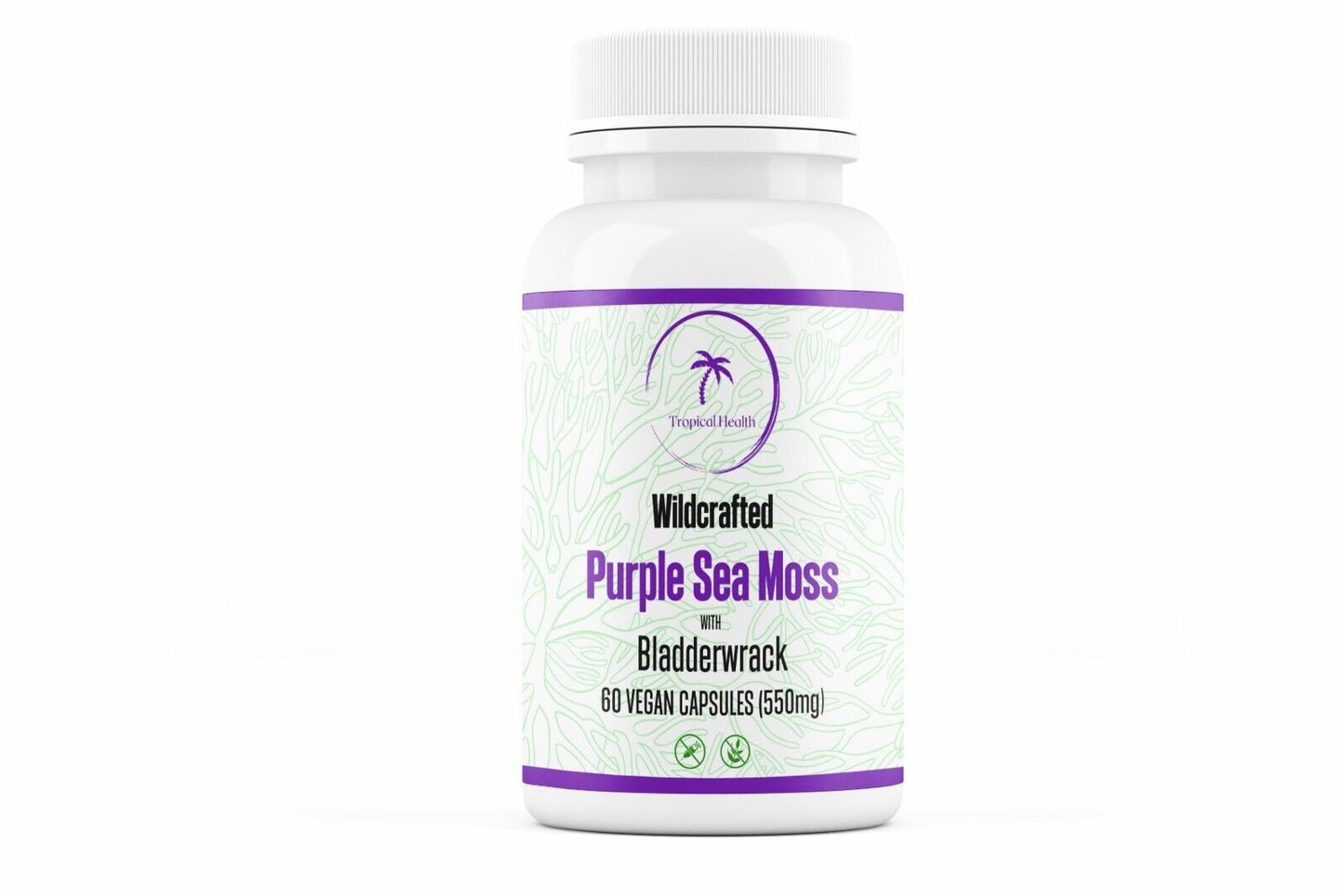 Wildcrafted Irish Sea Moss Capsules with Bladderwrack